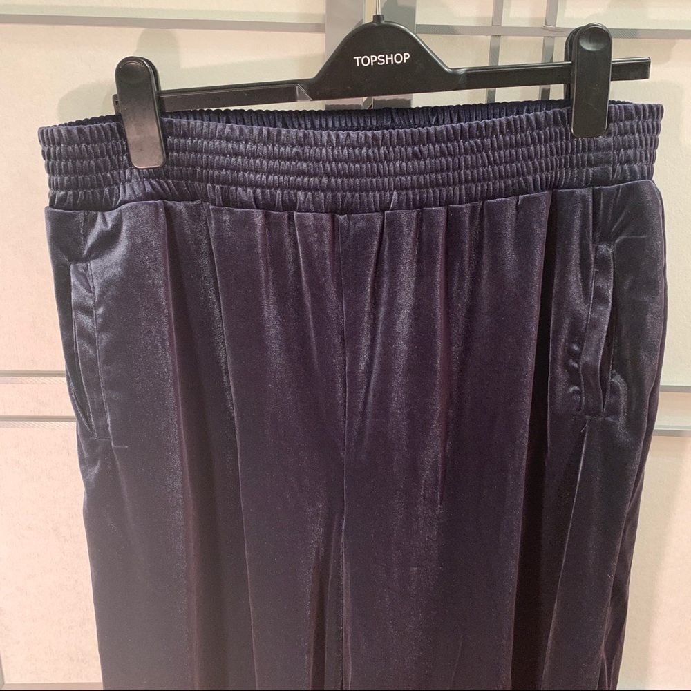 Topshop velcro sweatpants joggers Women’s Large new with tag shiny